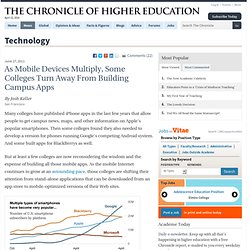 As Mobile Devices Multiply, Some Colleges Turn Away From Building Campus Apps - Technology