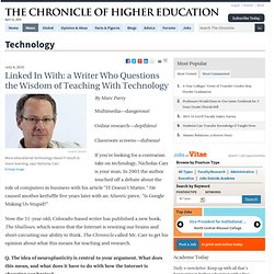 Is Technology Making Your Students Stupid? - Technology