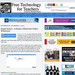 Simple Surface - A Simple, Collaborative Online Whiteboard