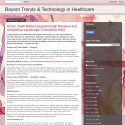 Recent Trends & Technology in Healthcare: Acrylic Teeth Market Expected High Revenue and competitive Landscape- Forecast to 2023