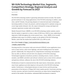 WI-SUN Technology Market Size, Segments, Competitors Strategy, Regional Analysis and Growth by Forecast to 2027 – Telegraph