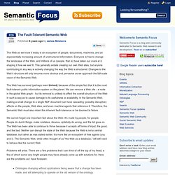 The Fault-Tolerant Semantic Web - Blog - Semantic Focus