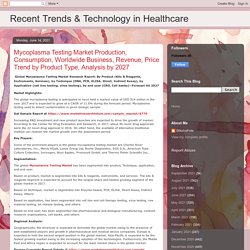 Recent Trends & Technology in Healthcare: Mycoplasma Testing Market Production, Consumption, Worldwide Business, Revenue, Price Trend by Product Type, Analysis by 2027