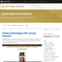 Using technology with young learners