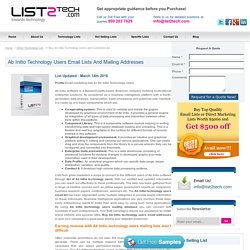 Ab Initio Customer & Vendors Email Addresses