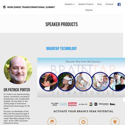 BrainTap Technology, Organifi Green Juice, FasterEFT (Depression/Anxiety) – Speaker Products