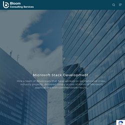 Microsoft Technology Stack Web Development-Bloom Consulting