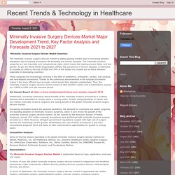 Recent Trends & Technology in Healthcare: Minimally Invasive Surgery Devices Market Major Development Trend, Key Factor Analysis and Forecasts 2021 to 2027
