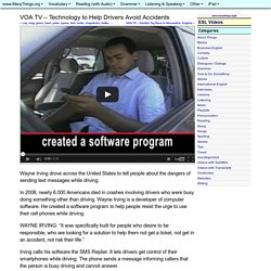 VOA TV – Technology to Help Drivers Avoid Accidents