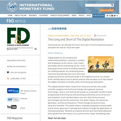 The Impact of Digital Technology on Society and Economic Growth - IMF F&D Magazine - June 2018