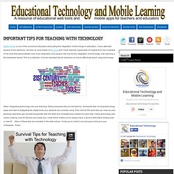 Important Tips for Teaching with Technology
