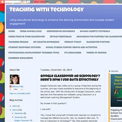 Google Classroom OR Schoology? Here's How I Use BOTH Effectively
