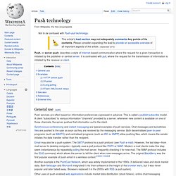 Push technology