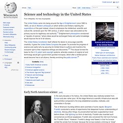 Science and technology in the United States