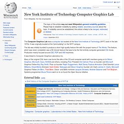 New York Institute of Technology Computer Graphics Lab