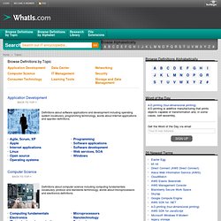 Technology Encyclopedia – All Categories from WhatIs.com – Tech Terms