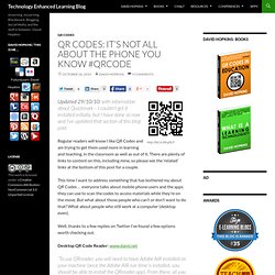 QR Codes: It’s not all about the phone you know #QRCode