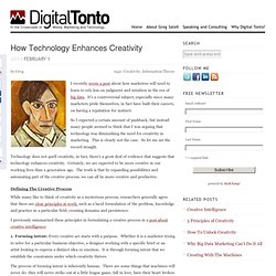 How Technology Enhances Creativity