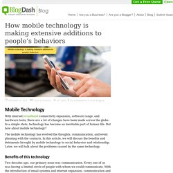 How mobile technology give you a convenient lifestyle