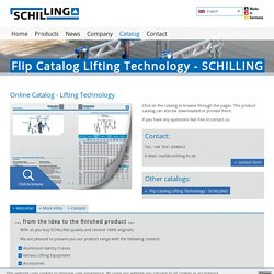 Flip Catalog Lifting Technology - SCHILLING: 
