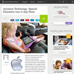 Assistive Technology: Special Education now in App Store