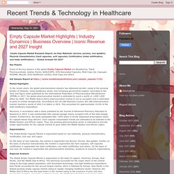 Recent Trends & Technology in Healthcare: Empty Capsule Market Highlights