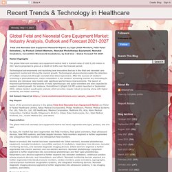 Recent Trends & Technology in Healthcare: Global Fetal and Neonatal Care Equipment Market: Industry Analysis, Outlook and Forecast 2021-2027