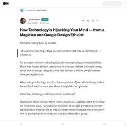 How Technology is Hijacking Your Mind — from a Former Insider