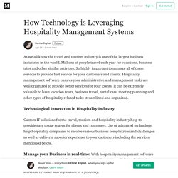 How Technology is Leveraging Hospitality Management Systems
