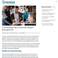 5 Technology Tips to Improve People Management