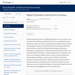 Digital Technology and Inclusive Learning