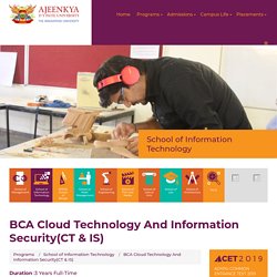 BCA in Cloud Technology and Information Security Course in Pune - ADYPU