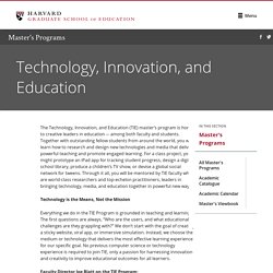 Technology, Innovation, and Education