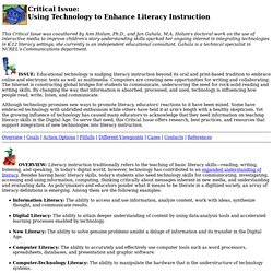 Using Technology to Enhance Literacy Instruction