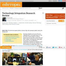 Technology Integration Research Review