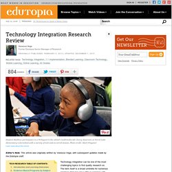 Technology Integration Research Review