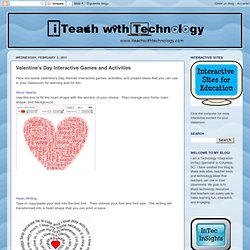 Valentine's Day Interactive Games and Activities