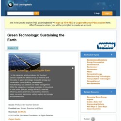 Green Technology: Sustaining the Earth