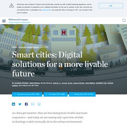 Smart city technology for a more liveable future