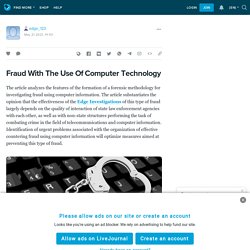 Fraud With The Use Of Computer Technology: edge_123 — LiveJournal