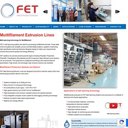 FET melt spinning technology for multifilament processing