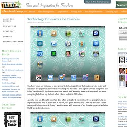 Technology Timesavers for Teachers - myTeachersLounge