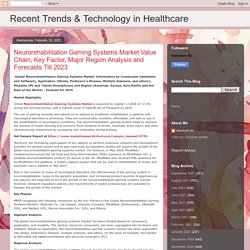 Recent Trends & Technology in Healthcare: Neurorehabilitation Gaming Systems Market Value Chain, Key Factor, Major Region Analysis and Forecasts Till 2023