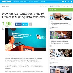 How the U.S. Chief Technology Officer Is Making Data Awesome