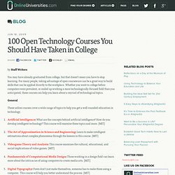 100 Open Technology Courses You Should Have Taken in College