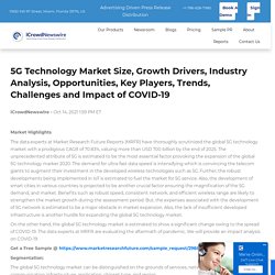 5G Technology Market Size, Growth Drivers, Industry Analysis, Opportunities, Key Players, Trends, Challenges and Impact of COVID-19