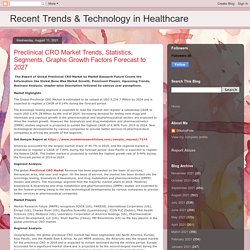 Recent Trends & Technology in Healthcare: Preclinical CRO Market Trends, Statistics, Segments, Graphs Growth Factors Forecast to 2027