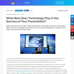 What Role Does Technology Play in the Success of Your Presentation?