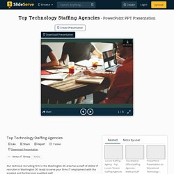 Top Technology Staffing Agencies