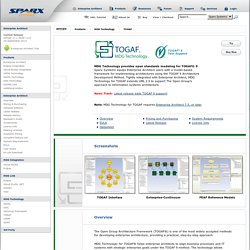 MDG Technology for TOGAF - Products - Sparx Systems
